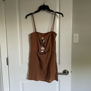 VRG GRL linen mini dress